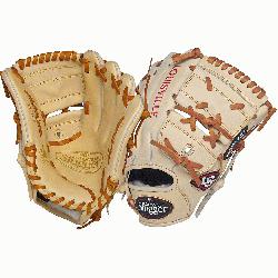 uisville Slugger Pro Flare Cream 11.75 2-piece Web Baseball Glove (Right Handed Throw) : Designe